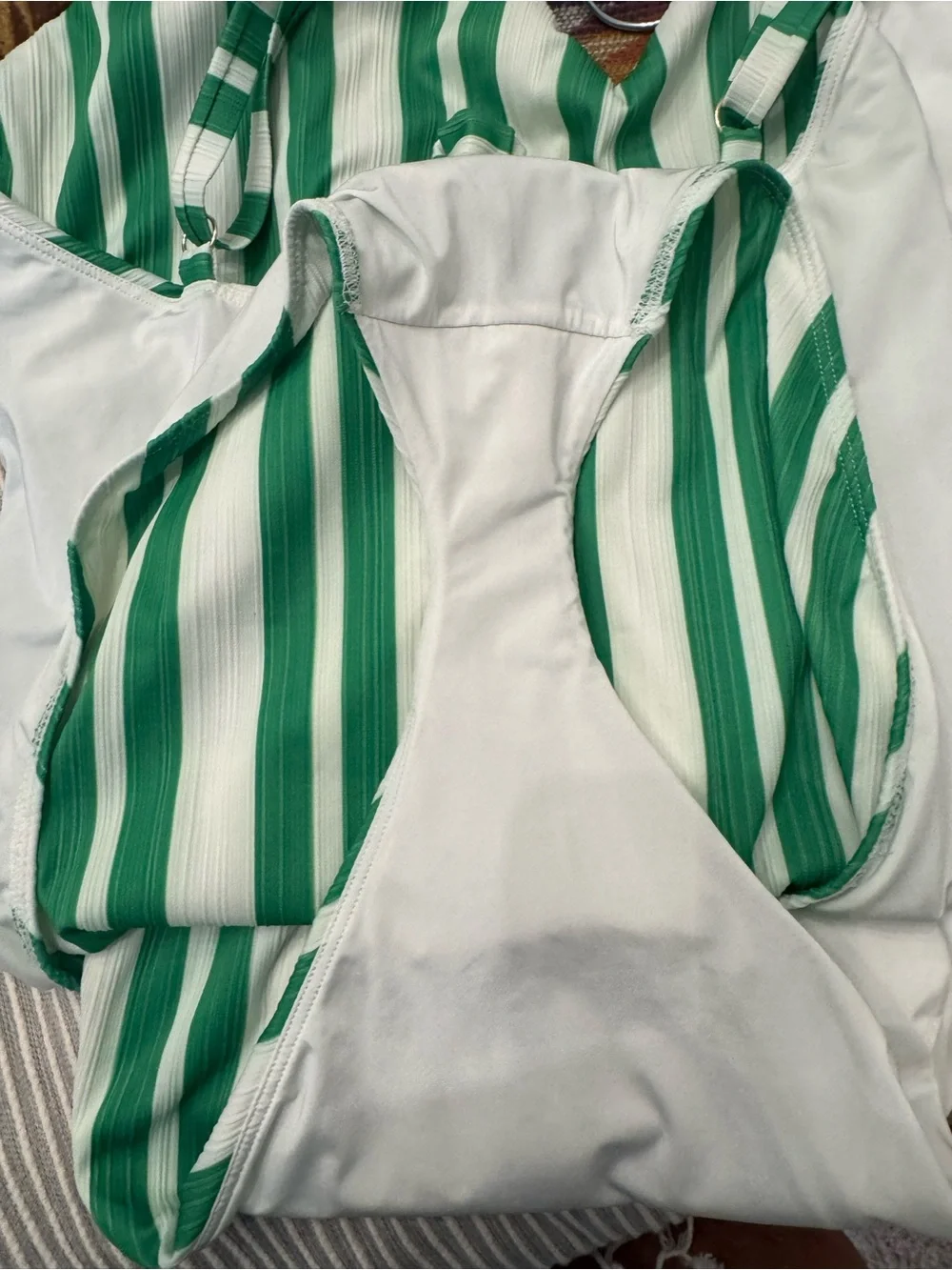 Show Me Your Mumu Malibu One Piece Swimsuit Center Court Stripe XXL